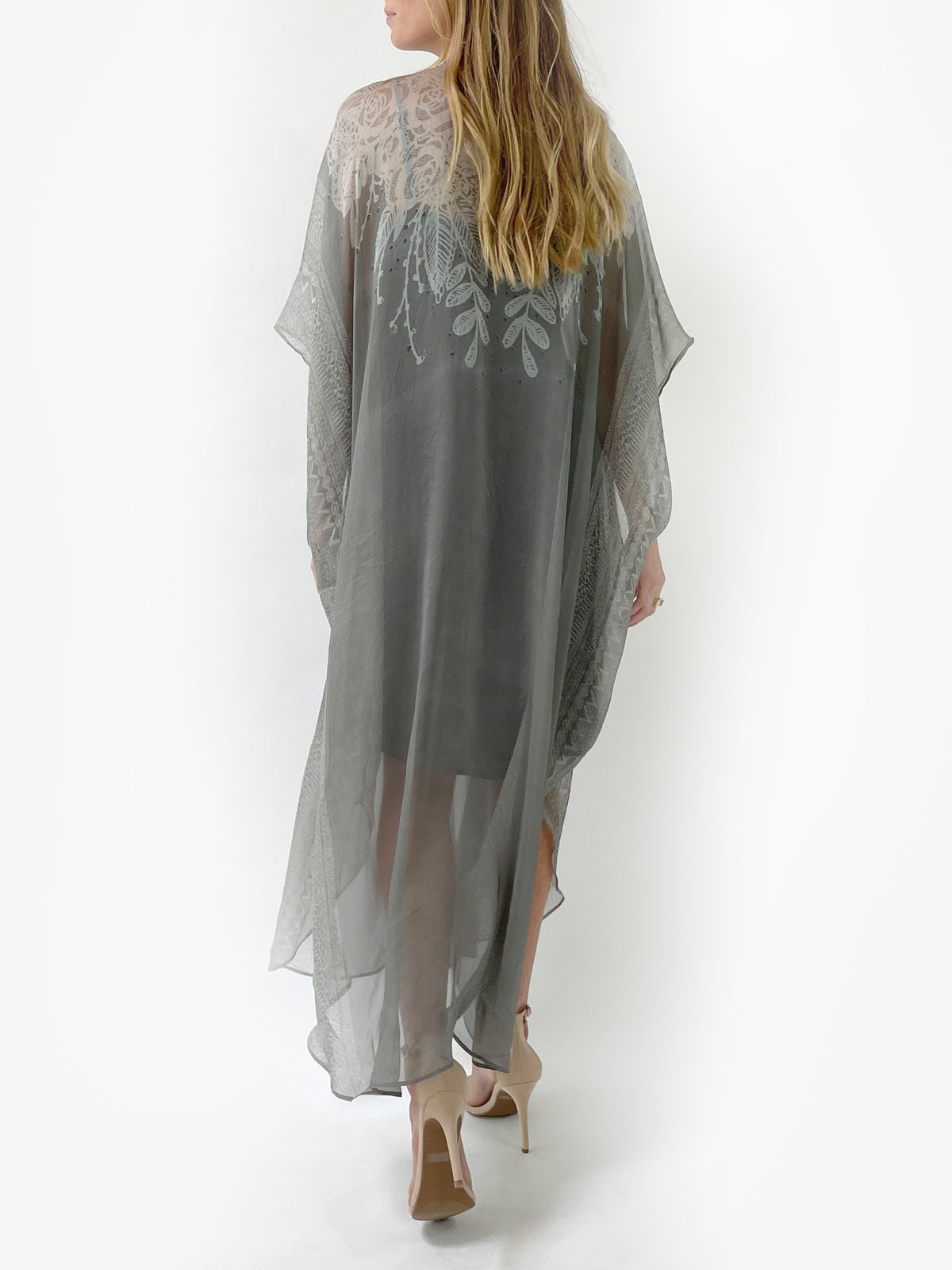 Penelope Silk Dress | Grey