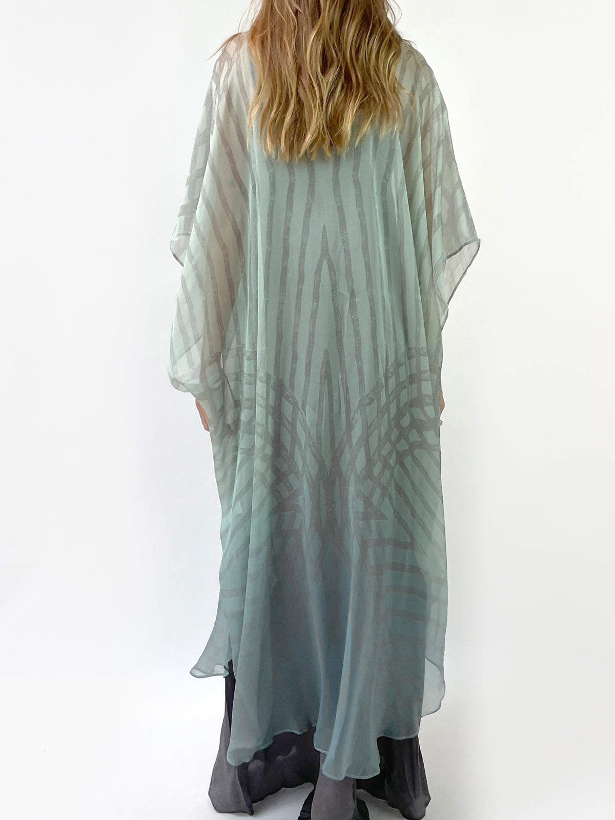 Luna Silk Caftan | Green