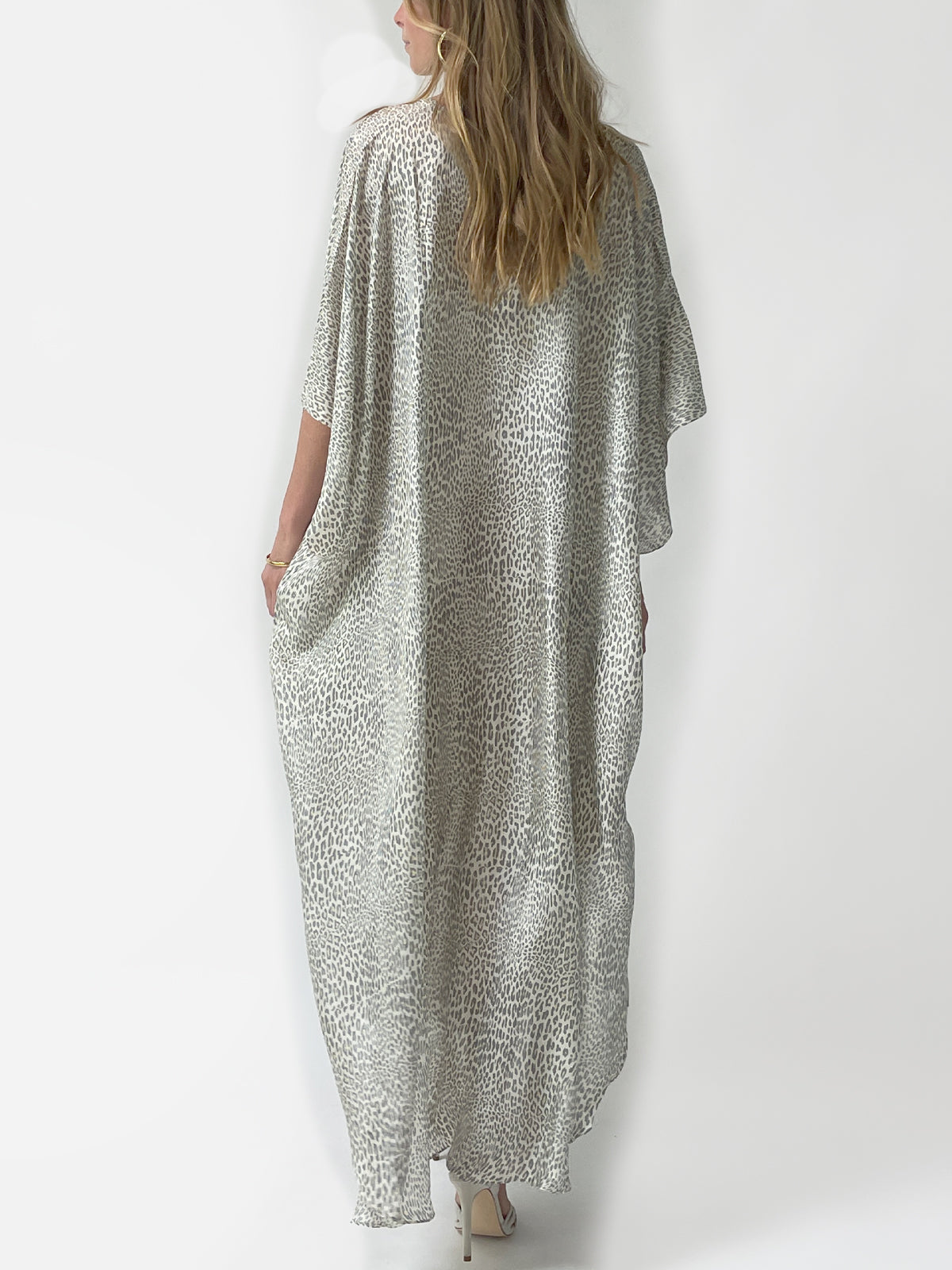 Aria Silk Caftan | Natural