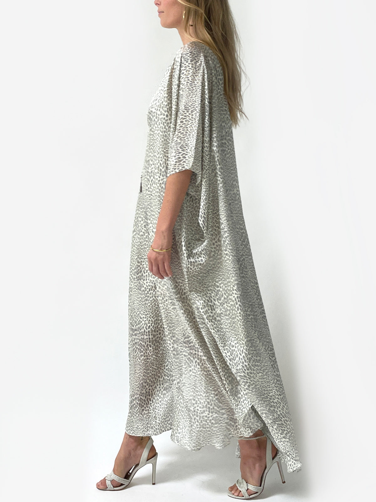 Aria Silk Caftan | Natural