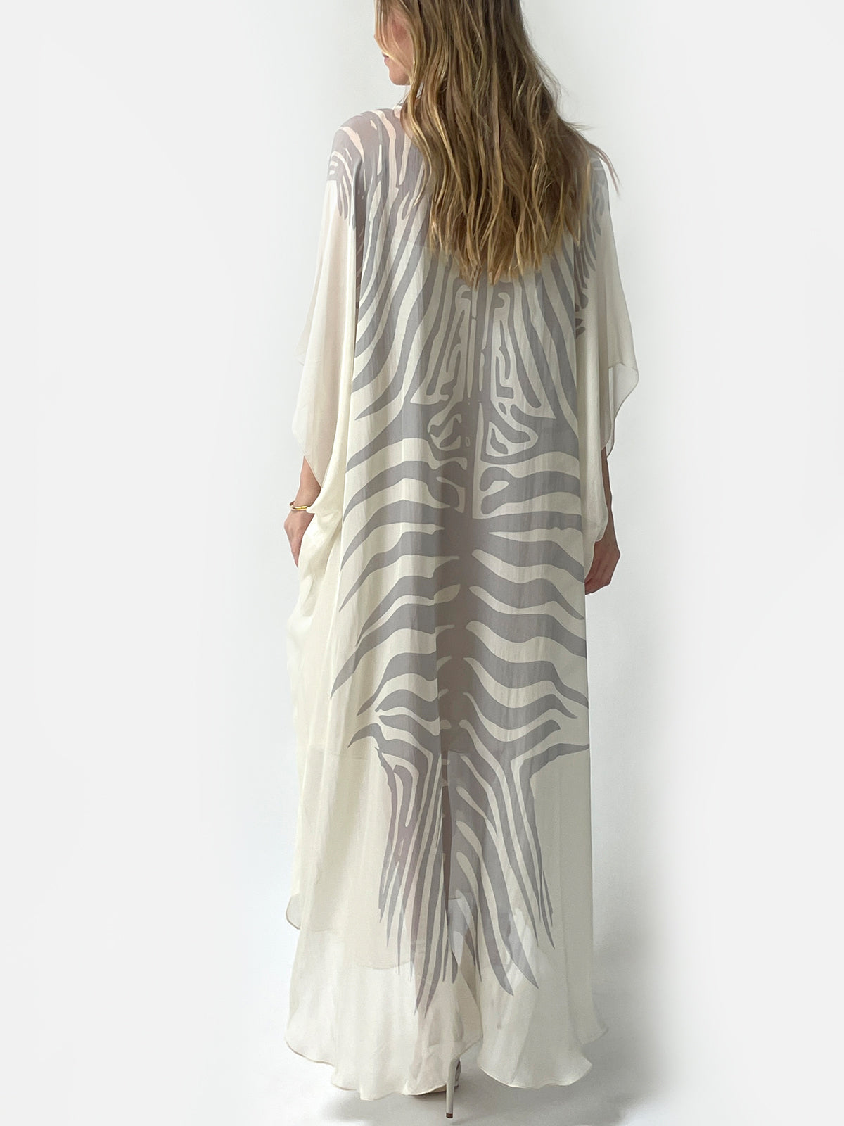 Hayden Silk Caftan | Grey